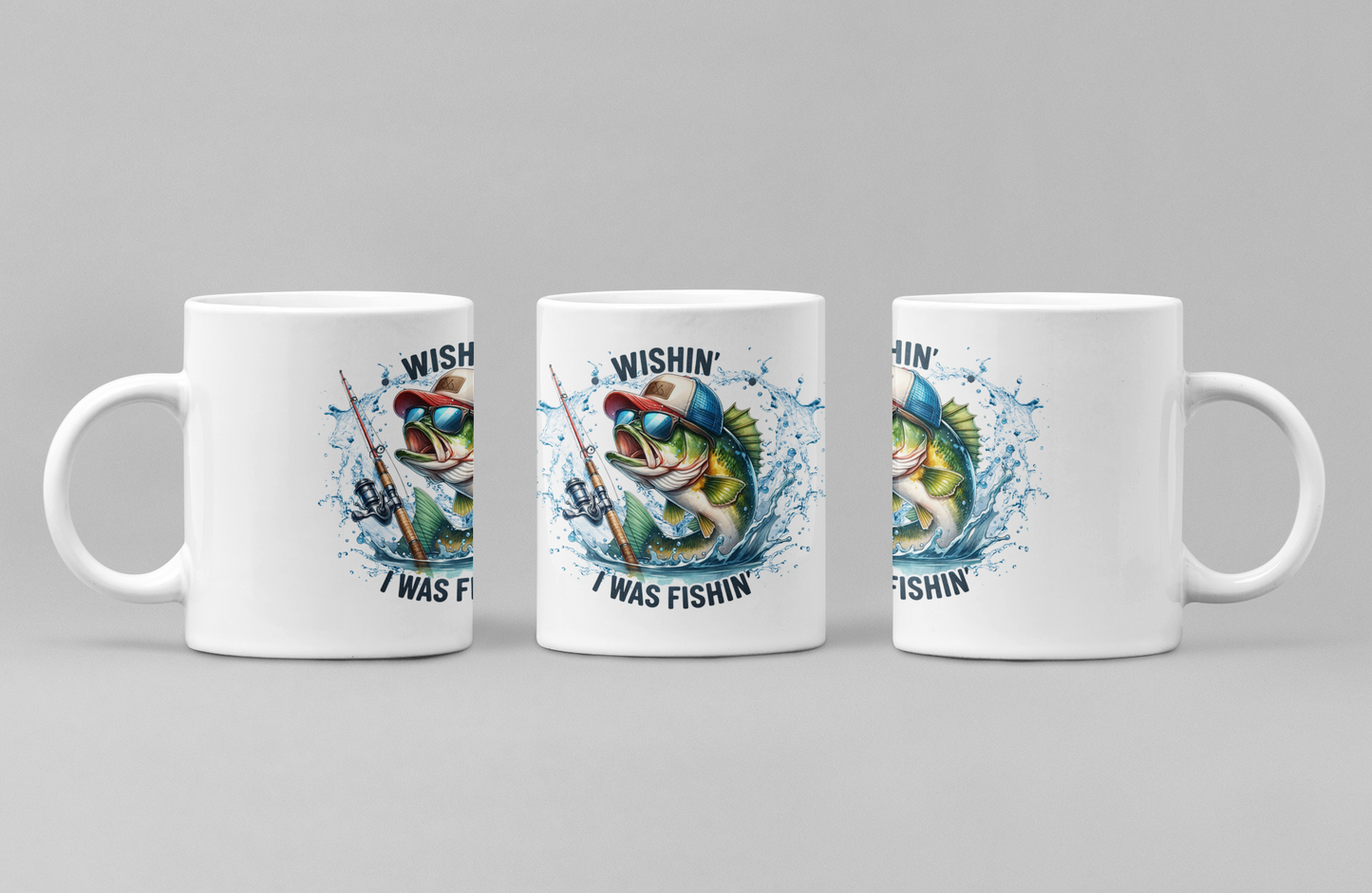 Wishin I was Fishin Mug