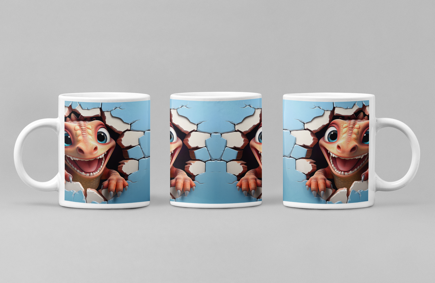 Blue Dino Mug